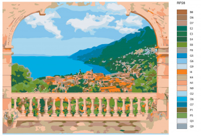 Картина по номерам, 60 x 75, RP28