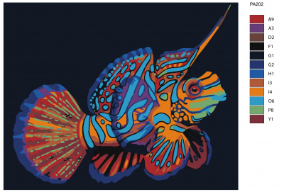 Картина по номерам, 80 x 100, PA202