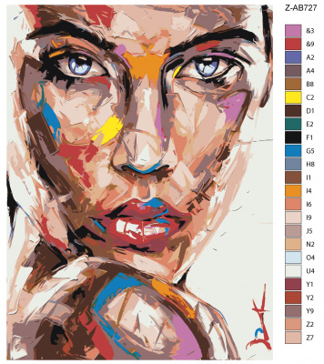 Картина по номерам, 36 x 48, Z-AB727