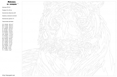 Картина по номерам, 40 x 50, PA120