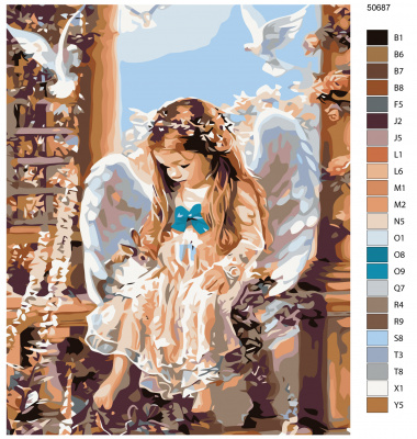 Картина по номерам, 80 x 100, KTMK-50687