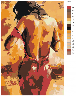 Картина по номерам, 80 x 120, EM08