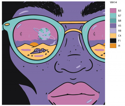 Картина по номерам, 40 x 40, WA14