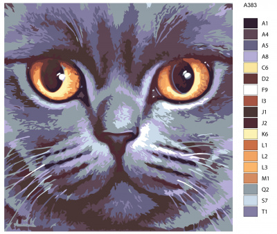 Картина по номерам, 100 x 100, A383