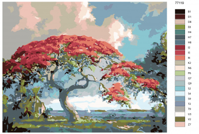 Картина по номерам, 72 x 90, KTMK-77119