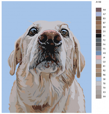 Картина по номерам, 72 x 90, A139