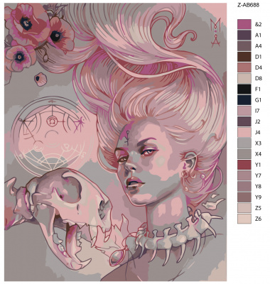 Картина по номерам, 80 x 100, Z-AB688