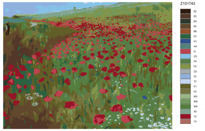 Картина по номерам, 54 x 72, RRBP-Z101743