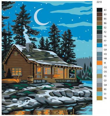 Картина по номерам, 100 x 125, AYAY-2210