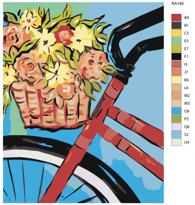 Картина по номерам, 72 x 90, RA140
