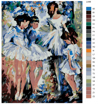 Картина по номерам, 100 x 125, LA48