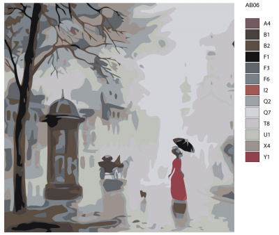 Картина по номерам, 72 x 72, AB06