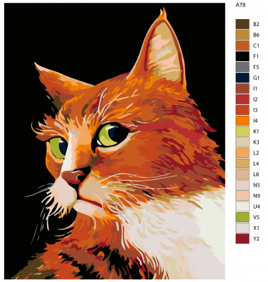 Картина по номерам, 40 x 50, A78