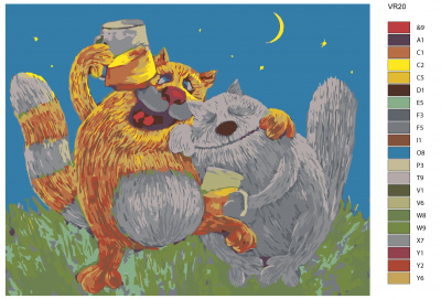 Картина по номерам, 80 x 100, VR20