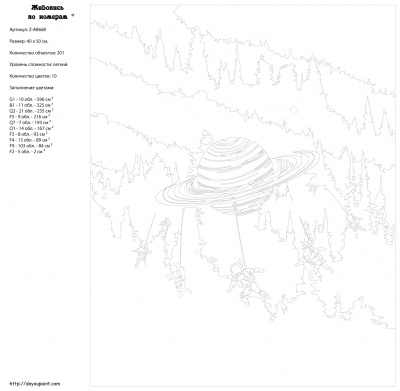 Картина по номерам, 40 x 50, Z-AB668