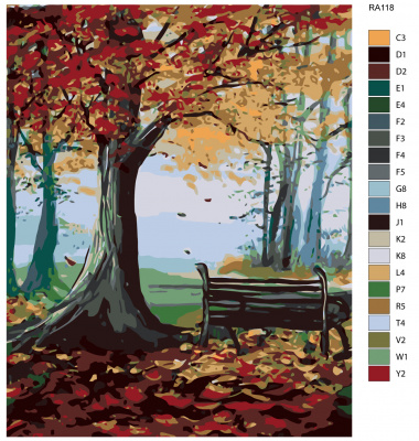 Картина по номерам, 80 x 100, RA118
