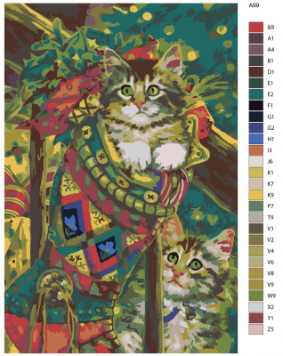 Картина по номерам, 100 x 150, A99