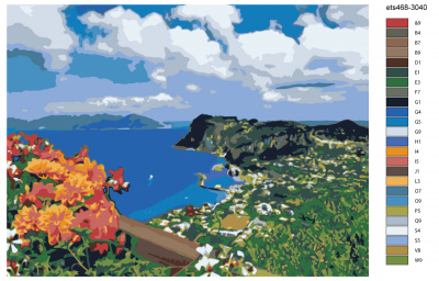 Картина по номерам, 54 x 72, ets468-3040