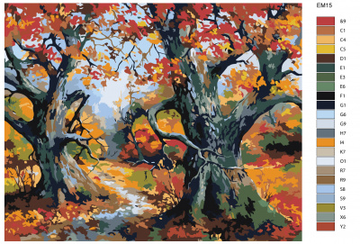 Картина по номерам, 40 x 50, EM15