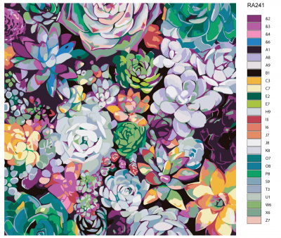 Картина по номерам, 72 x 72, RA241