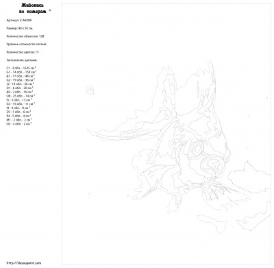 Картина по номерам, 40 x 50, Z-AB208