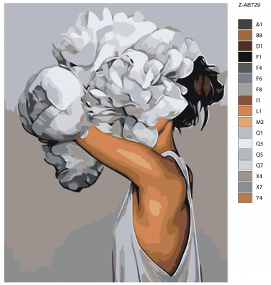 Картина по номерам, 80 x 100, Z-AB729