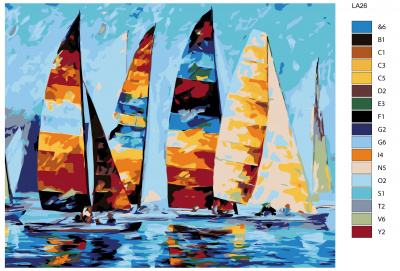 Картина по номерам, 80 x 100, LA26