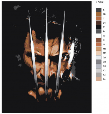 Картина по номерам, 48 x 60, Z-AB92