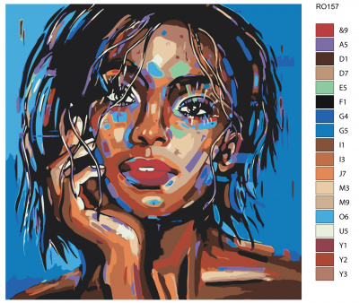 Картина по номерам, 60 x 60, RO157