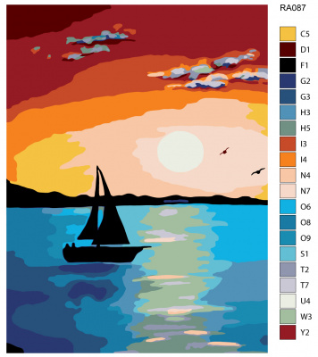 Картина по номерам, 75 x 100, RA087