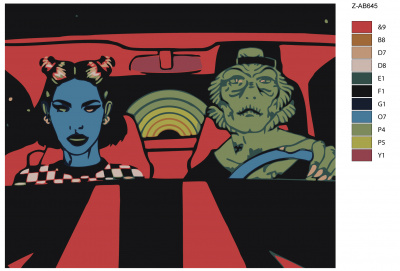 Картина по номерам, 40 x 50, Z-AB645