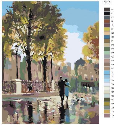 Картина по номерам, 40 x 50, BH12