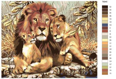 Картина по номерам, 100 x 125, KTMK-78945