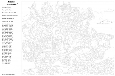 Картина по номерам, 40 x 50, Z-Z25362