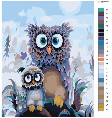 Картина по номерам, 72 x 90, KRYM-OW01