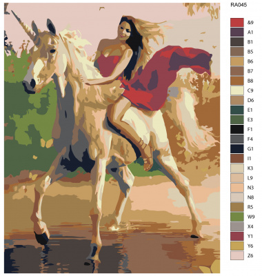 Картина по номерам, 80 x 100, RA045